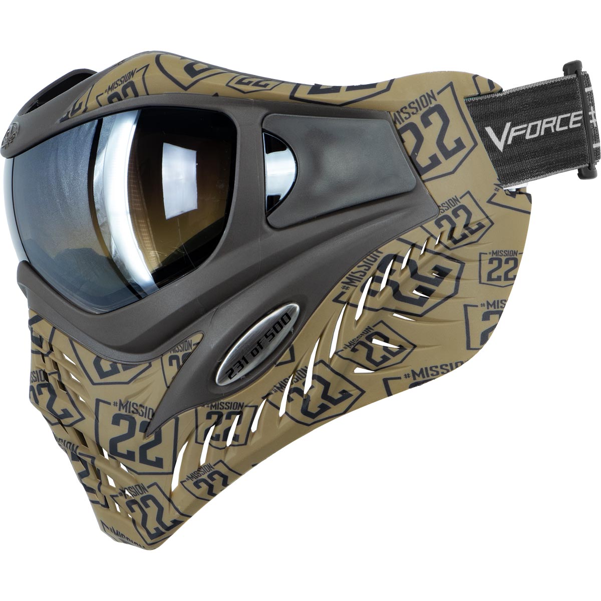 VForce Grill SE Paintball Mask Mission 22 w Extra Lens