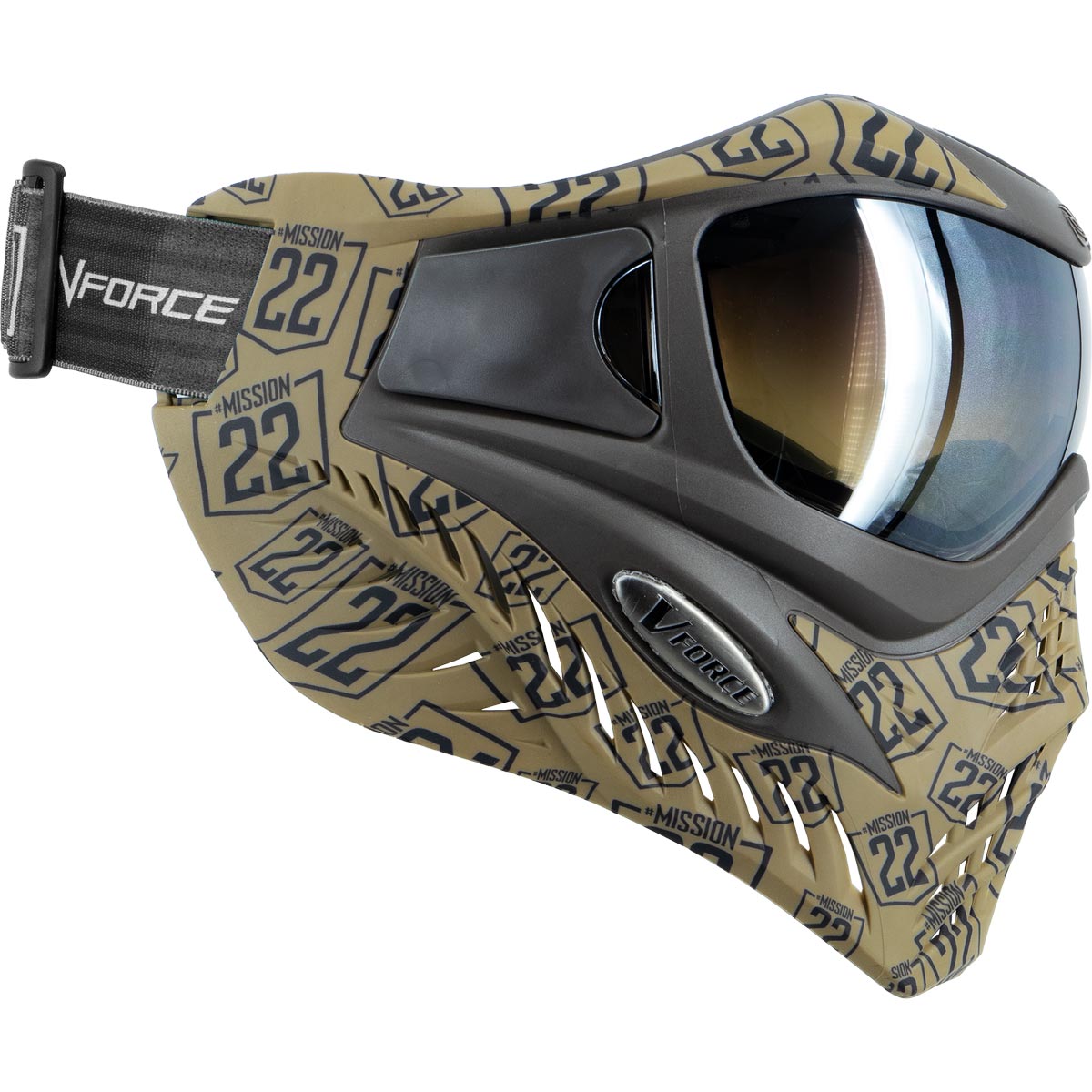 VForce Grill SE Paintball Mask Mission 22 w Extra Lens