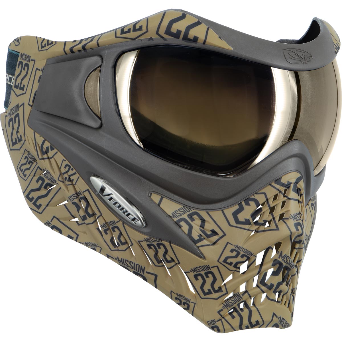 VForce Grill SE Paintball Mask Mission 22 w Extra Lens