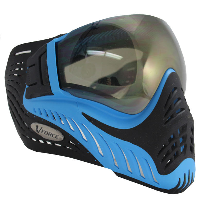 VForce Profiler Paintball Mask SC Blue/Black Thermal Mirror Lens