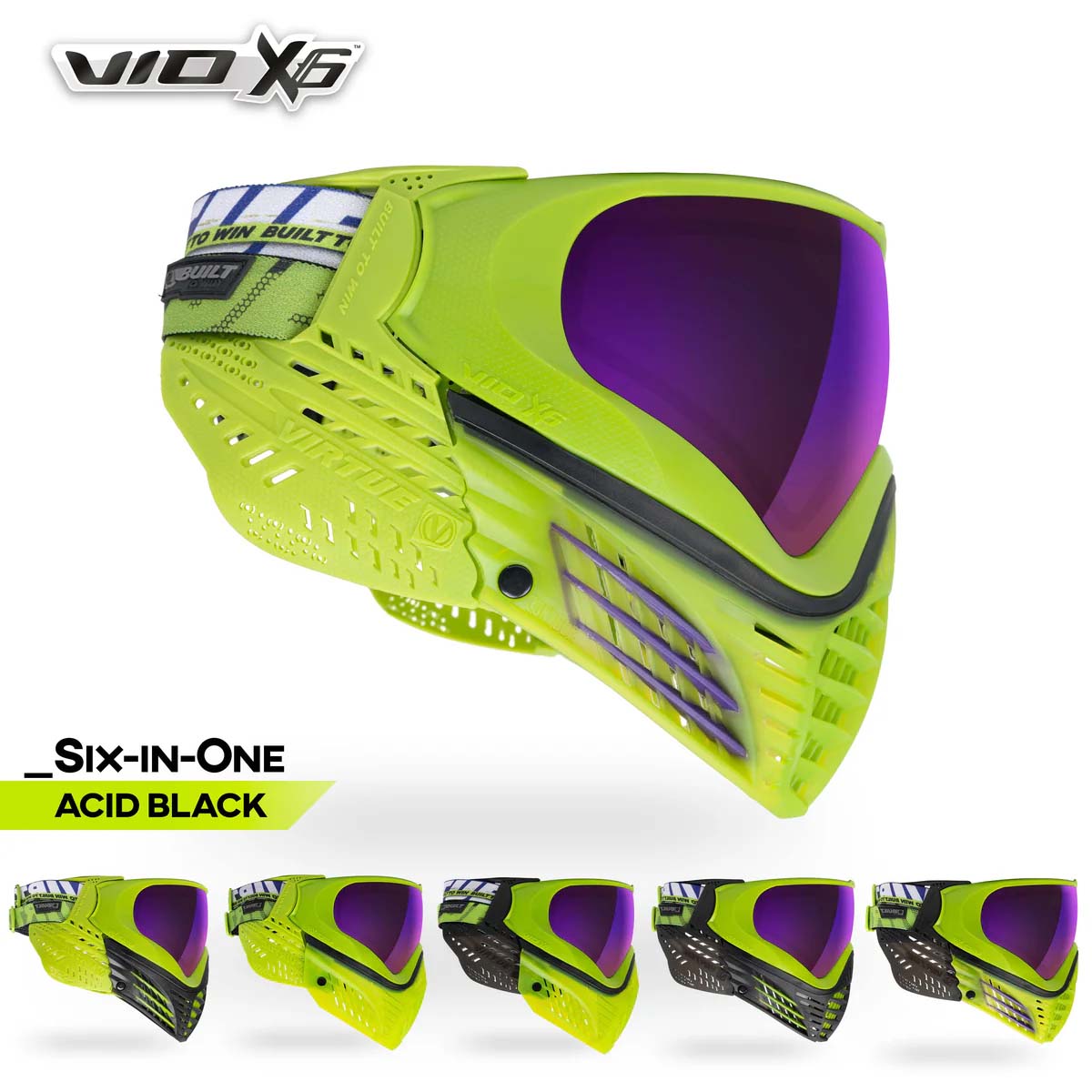 Virtue VIO X6 Goggle Acid Black