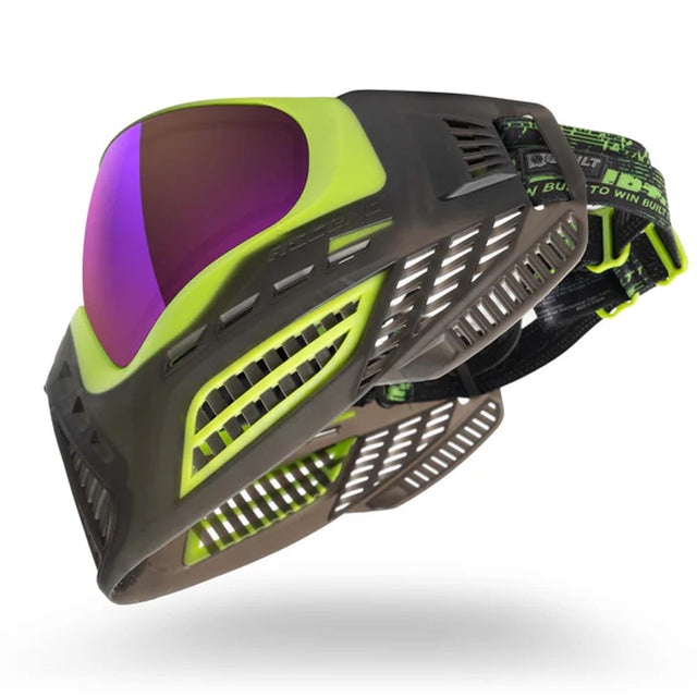 Virtue VIO Ascend Goggle Black Acid SE for paintball side angle
