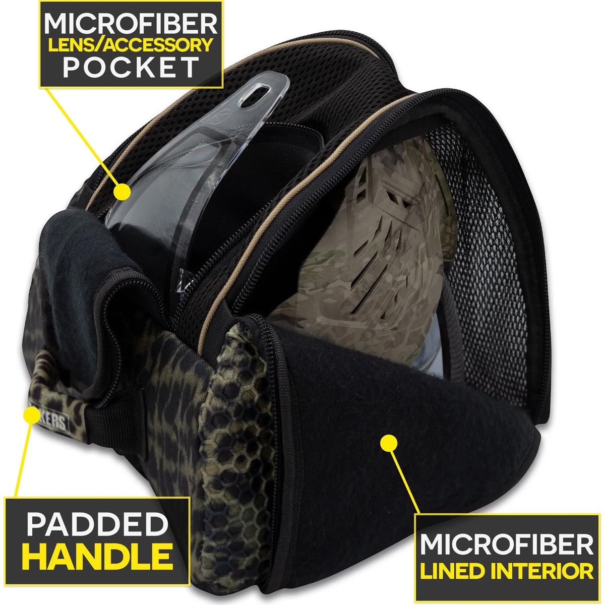 Bunkerkings Supreme Goggle Bag Lime Laces