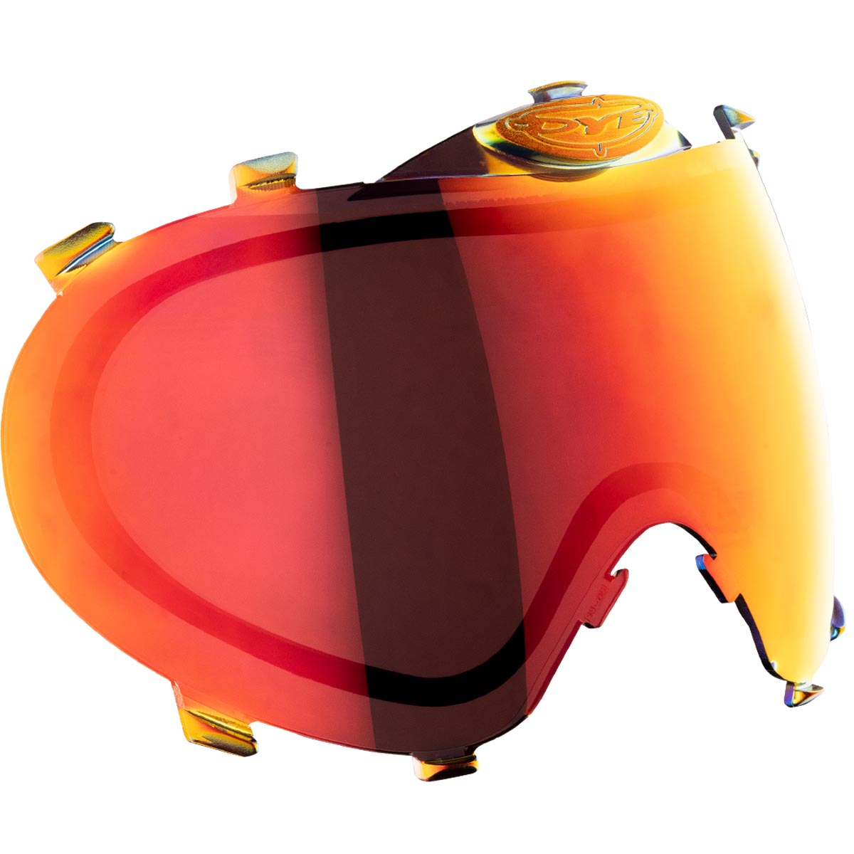 Northern Fire Dye i3 Pro lens for paintball goggle on a white background