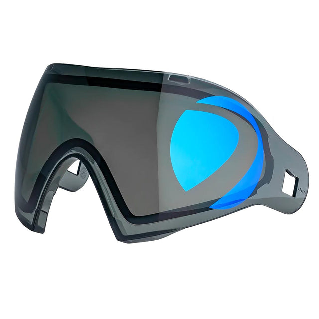 Dye I4 I5 Thermal Goggle Lens Dyetanium 2D Smoke Blue Ice with logo on a white backgournd