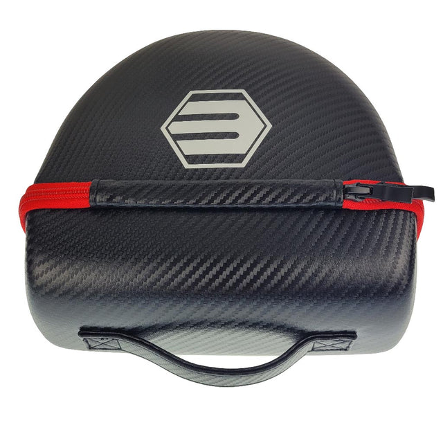 Empire Goggle Case Black Red handle side
