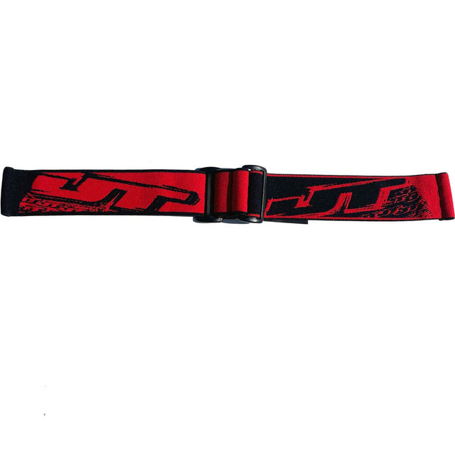 JT Proflex Woven Goggle Strap TAO Red Black with JT logo
