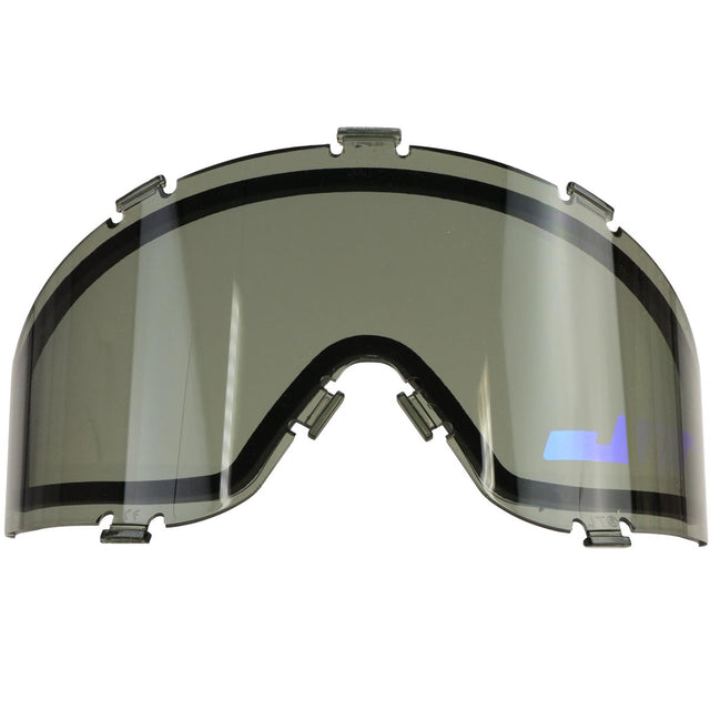 JT ProFlex Spectra Lens Thermal Smoke with Blue Mirror Logo on a white background