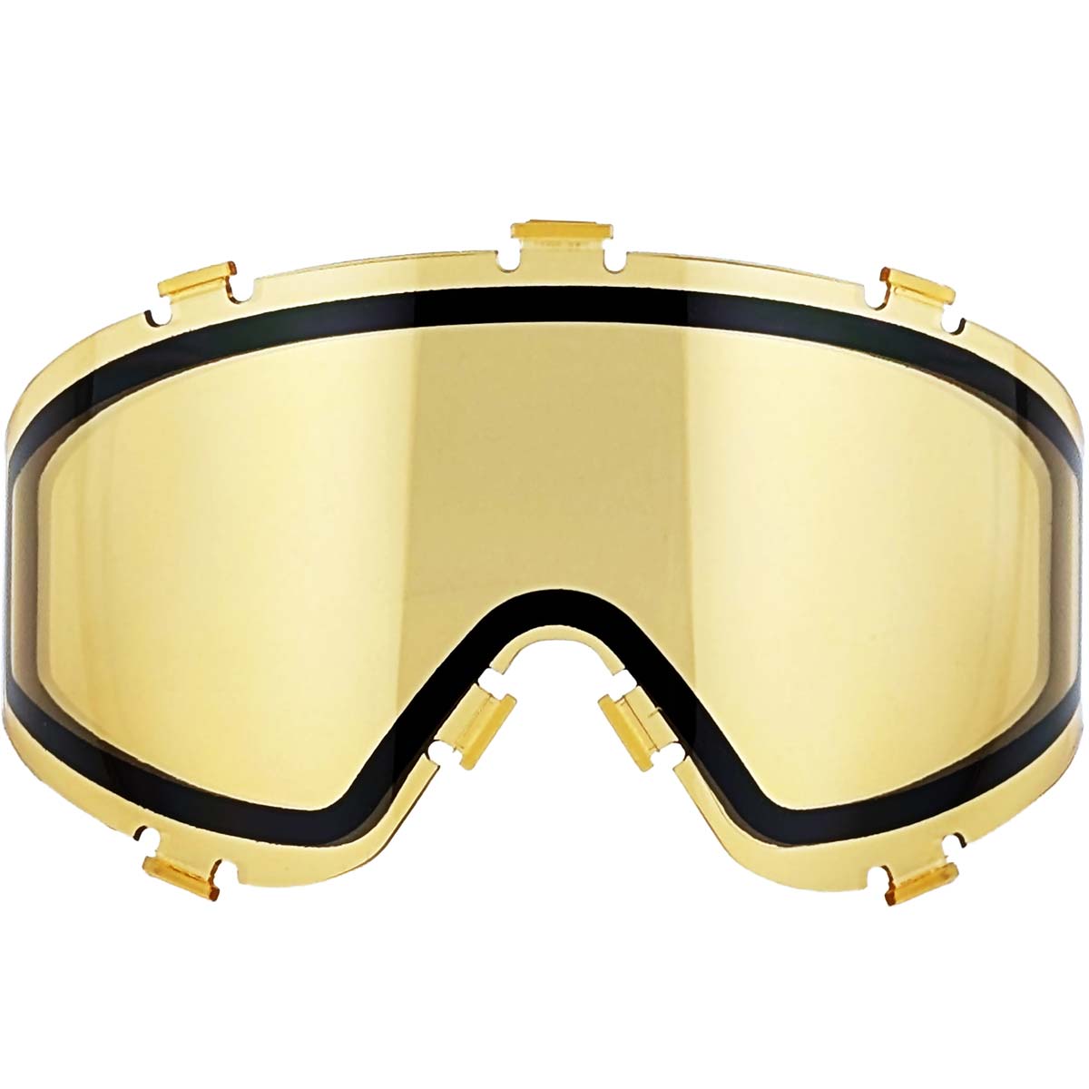Front of Yellow JT ProFlex Spectra Lens Thermal Hi Viz Hunter anit fog replacement for paintball goggle