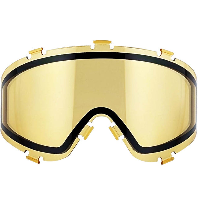 Front of Yellow JT ProFlex Spectra Lens Thermal Hi Viz Hunter anit fog replacement for paintball goggle