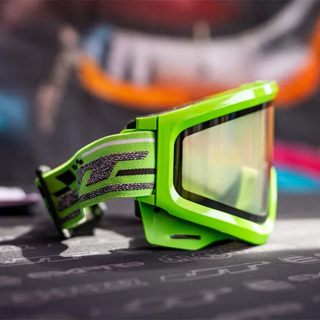 Profile JT QLS Goggle Frame w Lens and Strap Lime Green replacement lens JT paintball goggle