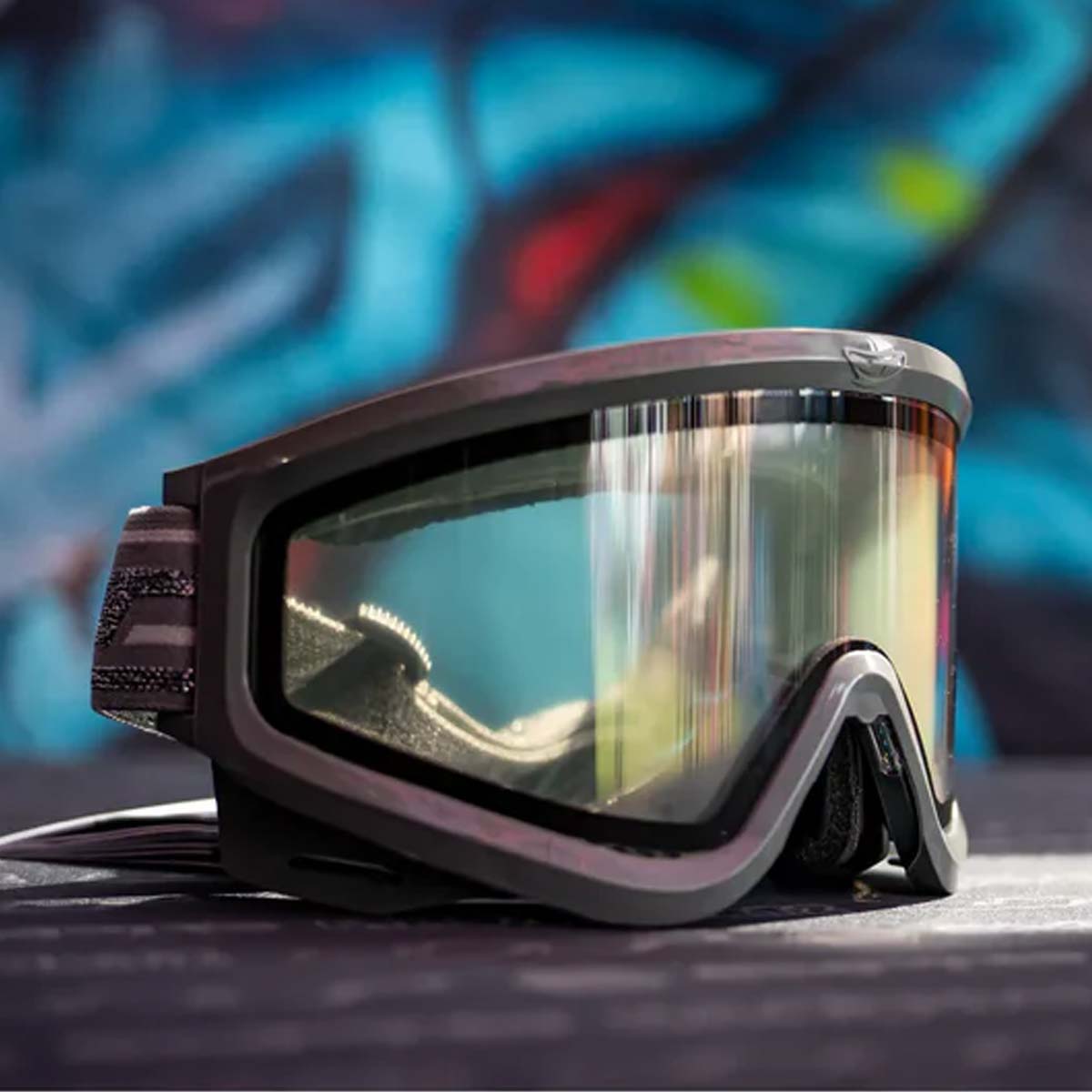 Right side JT QLS Goggle Frame w Lens and Strap Dark Grey replacement lens JT paintball goggle
