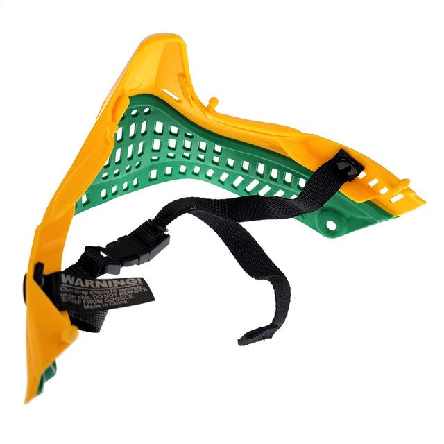 JT ProFlex Goggle Bottom Skirt Yellow Green with chin strap