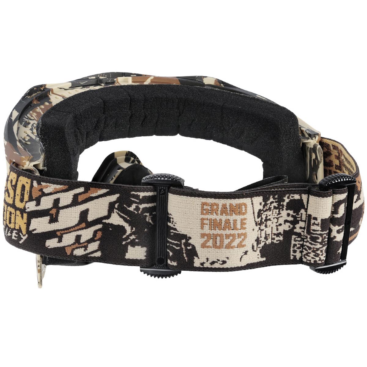 JT ProFlex Goggle Frame Desolation Alley with Strap on a white background