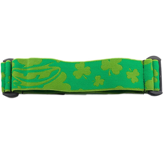 Green with shamrocks JT ProFlex Goggle Strap St. Patrick's Day