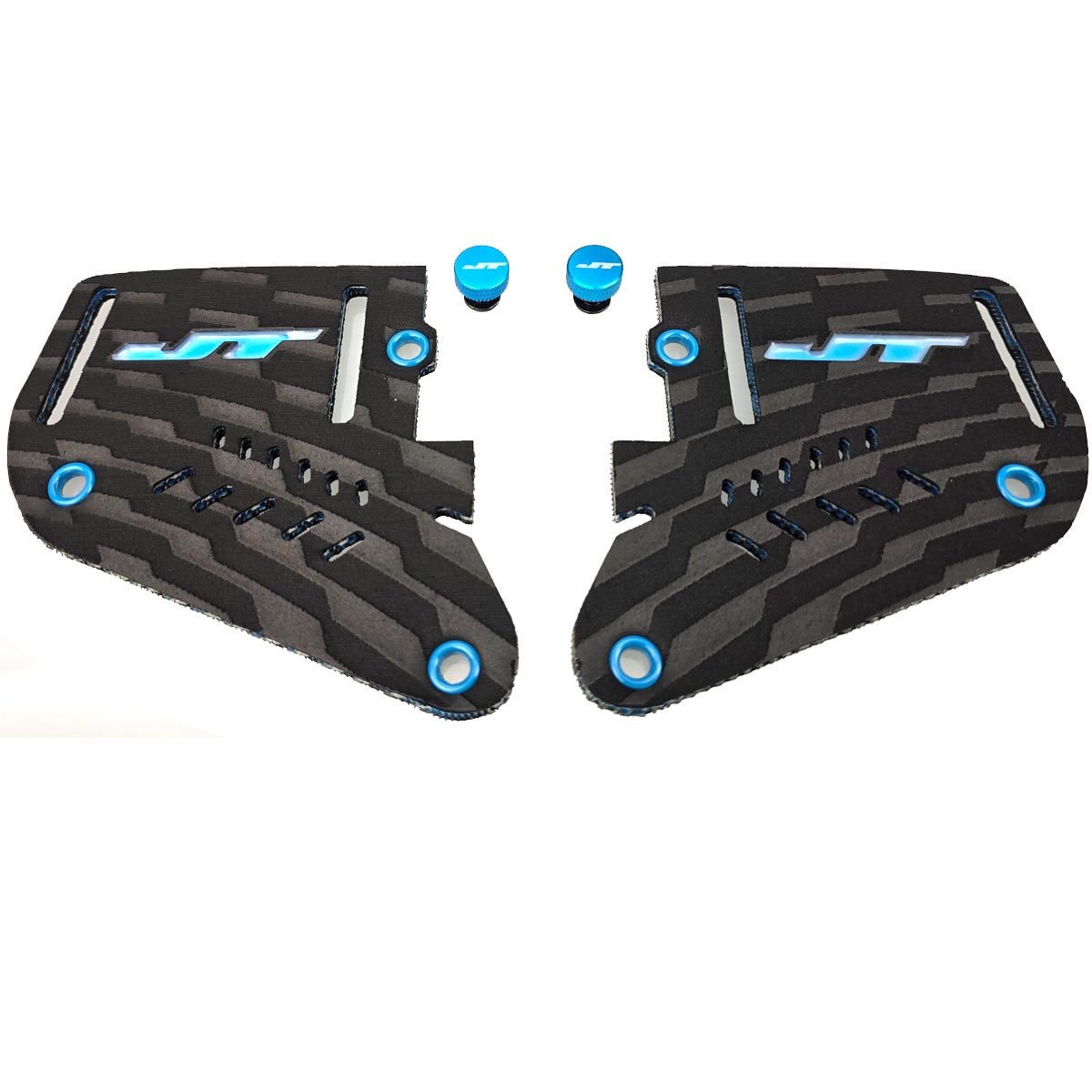 JT Proflex Inline Earset with Thumb Screws blue