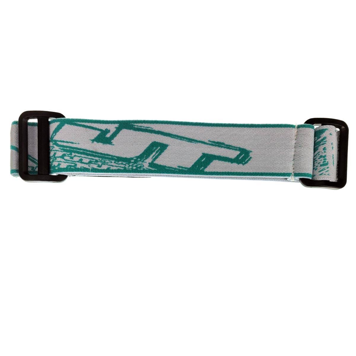 JT Proflex Woven Goggle Strap XFactor TAO Teal White Jt logo
