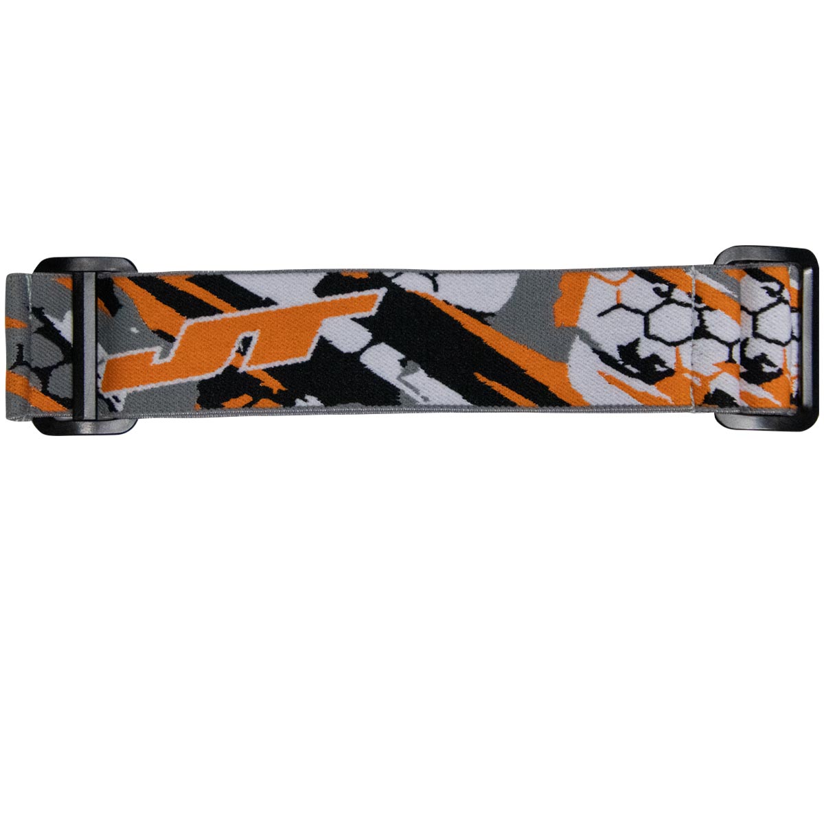 JT Proflex Woven Goggle Strap Moto Orange White Black