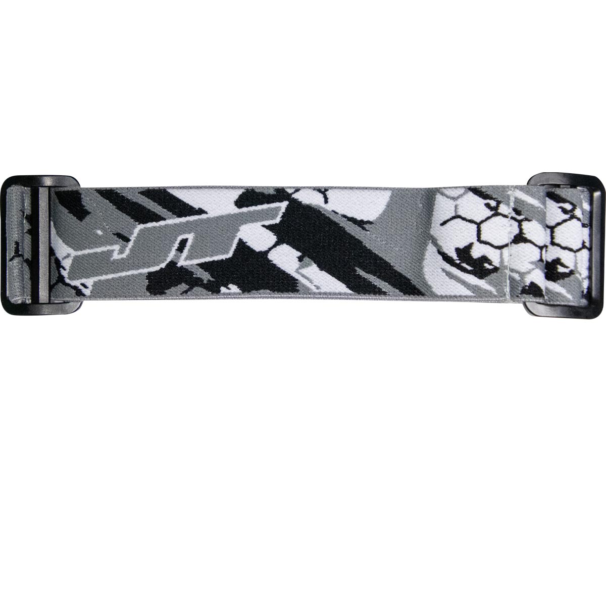 JT Proflex Woven Goggle Strap Moto Grey White Black