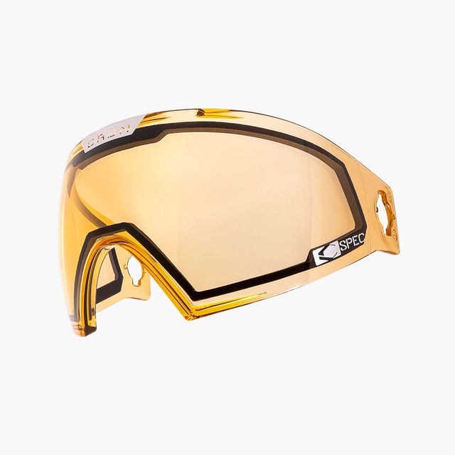yellow gold CRBN C Spec Midlight Thermal Lens Tungsten Clear for paintball goggles