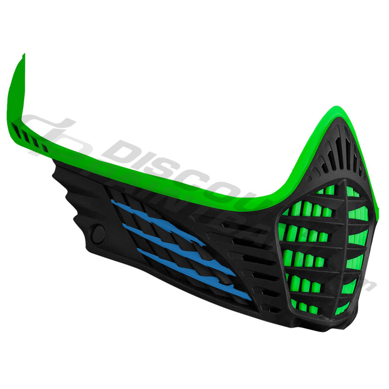 Virtue VIO Facemask Lime Cyan Black