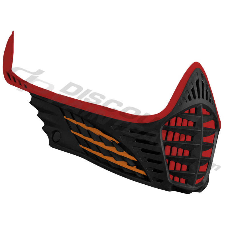 Virtue VIO Facemask Red Orange Black