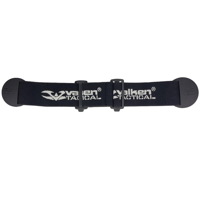 Black tactical strap with Valken logo on a white background