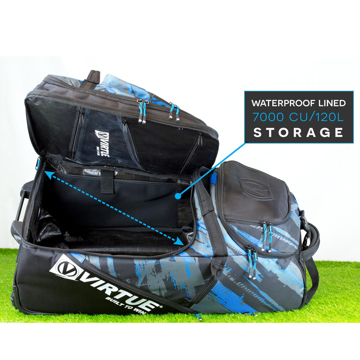 Virtue High Roller V2 Gear Bag Graphic Cyan