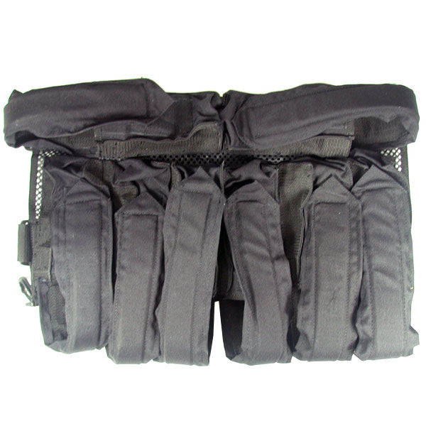 6 down 1 left 1 right Paintball Harness Black