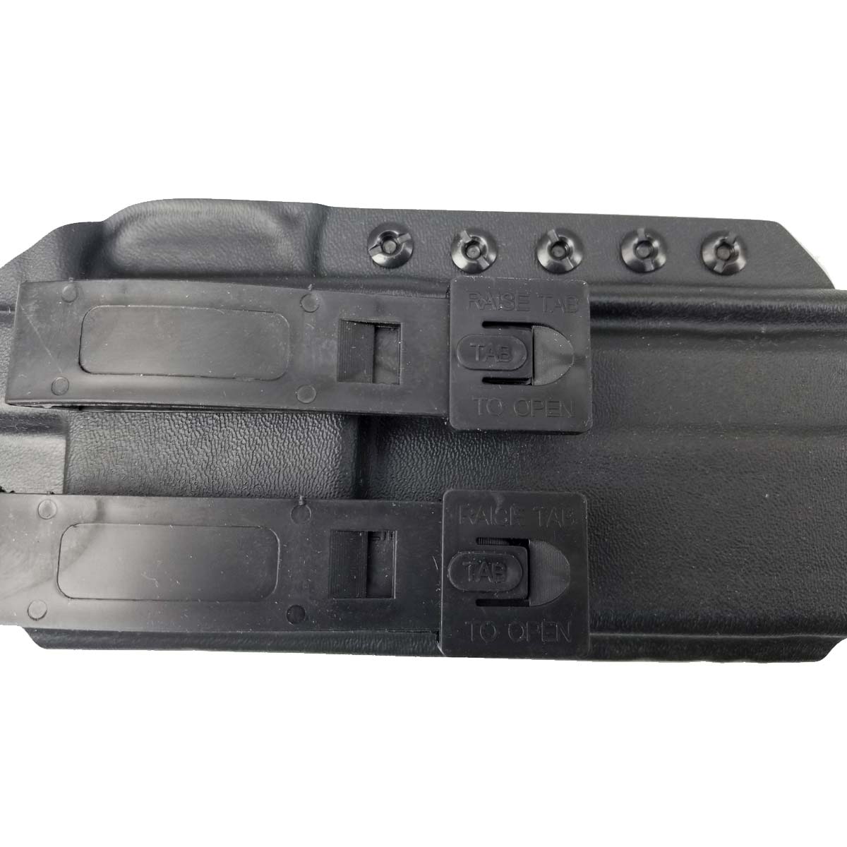 120 Kydex TiPX Pistol Holster with Malice Clips Black