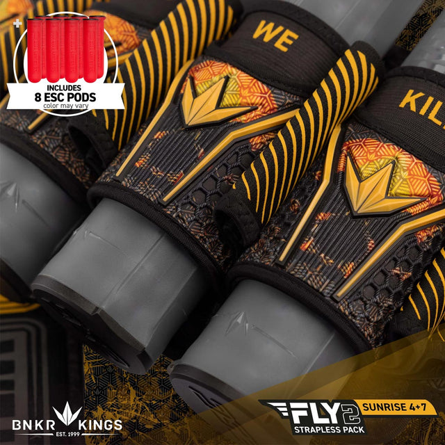 Bunkerkings Fly2 Pack Sunrise Skull 4+7 with 8 ESC Pods