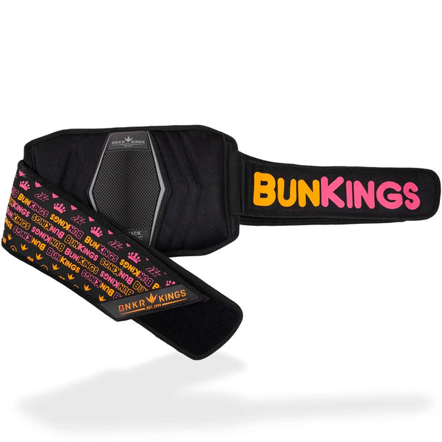 Bunkerkings Fly2 Pack Pink Box Bunkings LTD Edition 4+7 with 8 ESC Pods with colorful packaging and donut illustration.