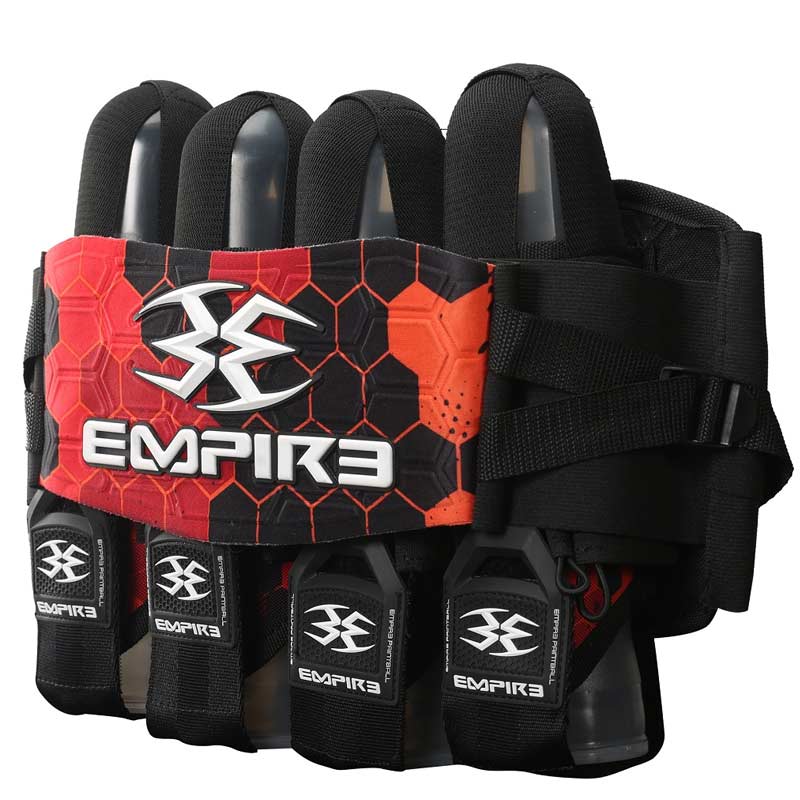 Empire Compressor Pack Paintball Harness 2014 FT 4+7 Red Hex