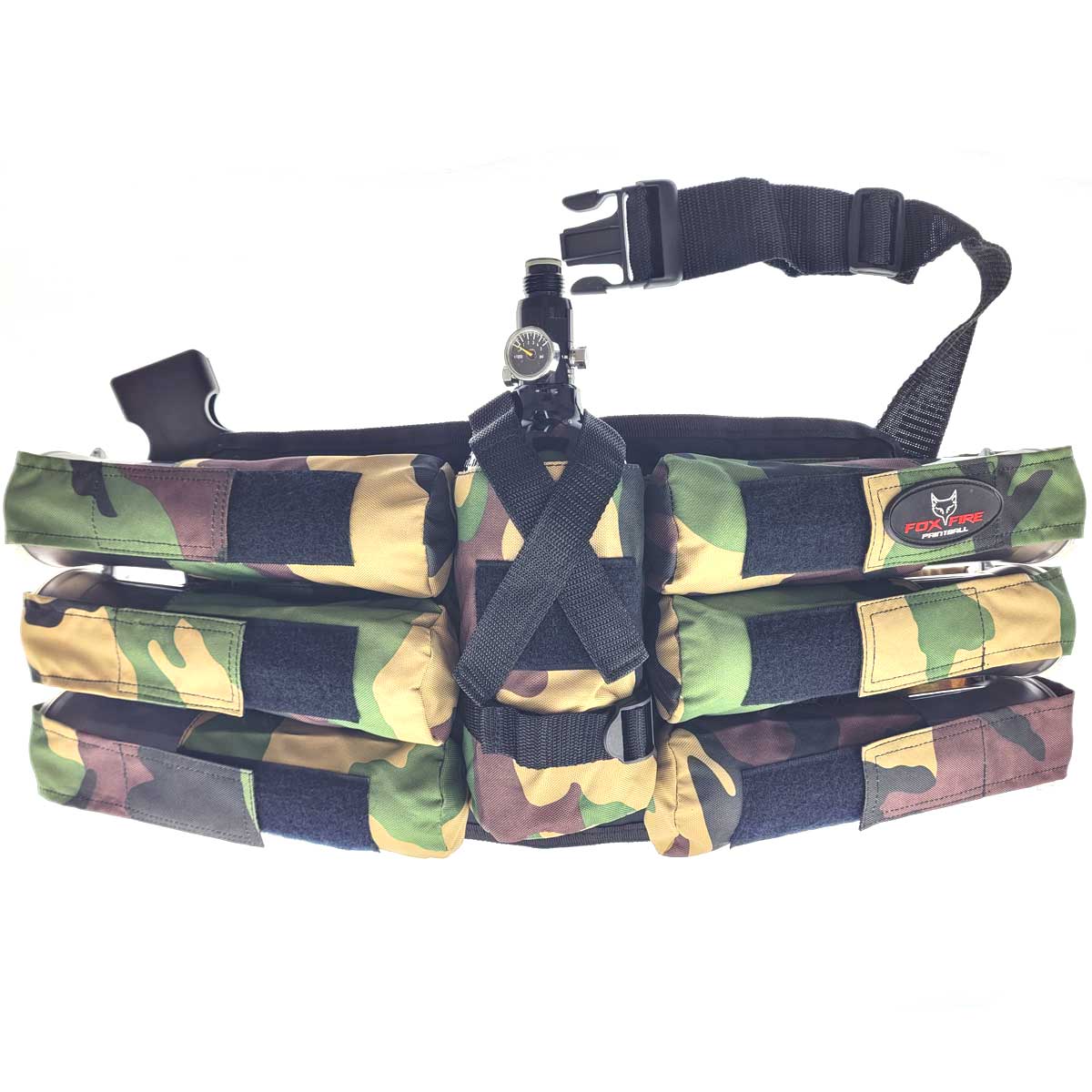 TSI 6+1 Paintball Harness Camo with tank