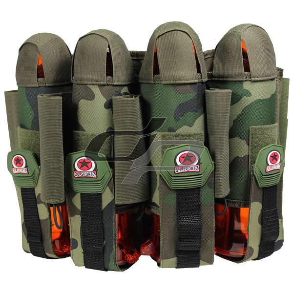 GI Sportz Glide Paintball Harness 4+5 Woodland