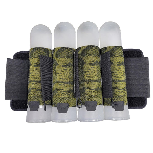 Infamous Pro DNA Reflex Sport Harness 4+7 Olive with pods inserted