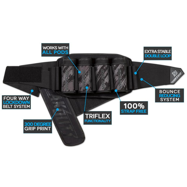 Virtue Strapless Breakout Pack 4+7 Graphic Black