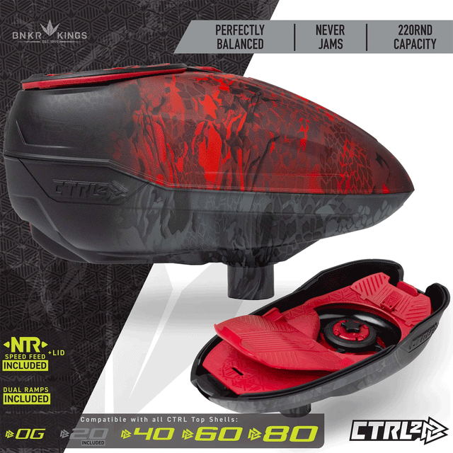 Bunkerkings CTRL2 Loader Fire Black Highlander graphic
