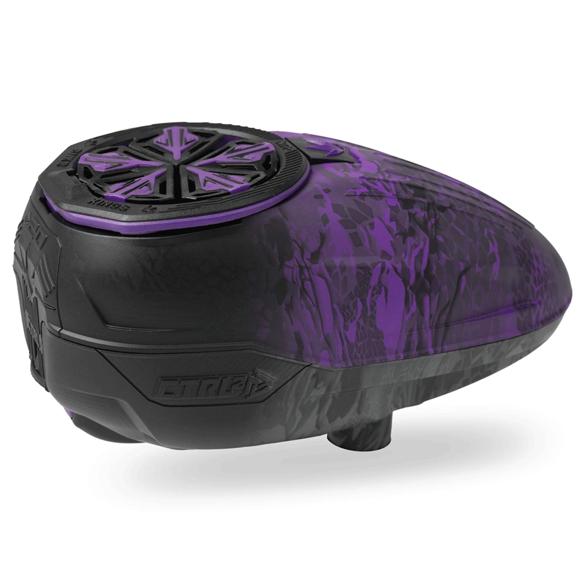 Bunkerkings CTRL2 Loader Purple Black Highlander cool side view