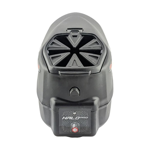 Empire Halo Pro Loader backside view with speed feed installed