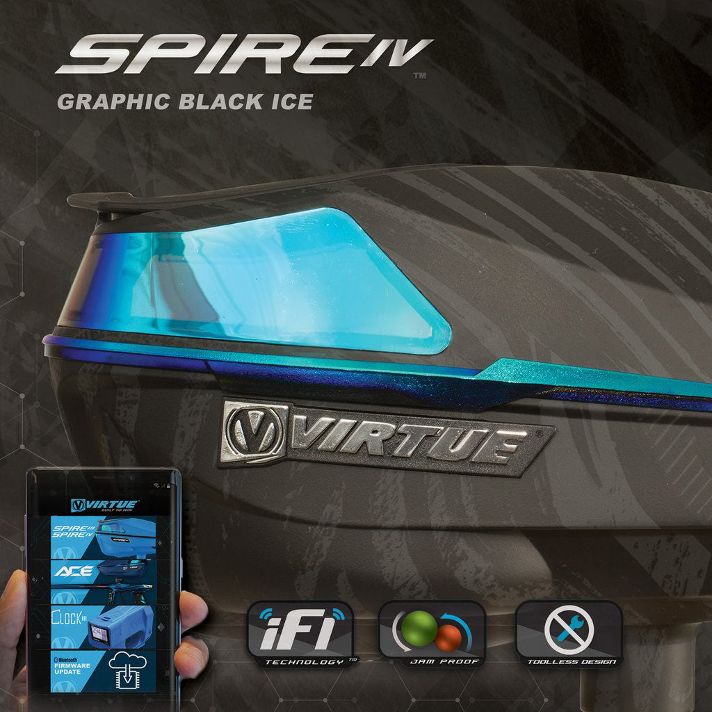 Virtue Spire 4 Paintball Loader Graphic Ice