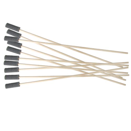 Foam Stick Barrel Squeegee with Wood Handle 18 inch - 10 Pack