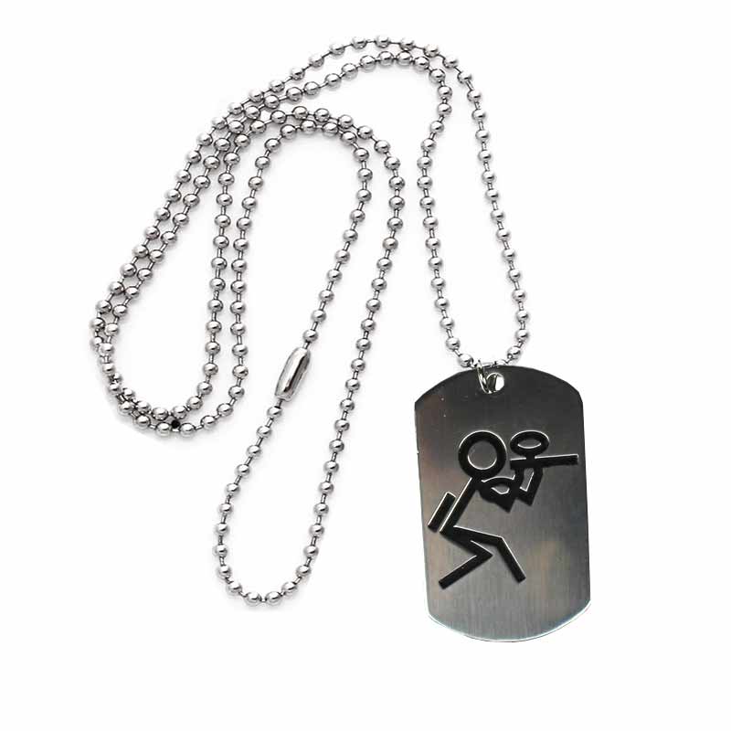 Paintball Stickman Dog Tag