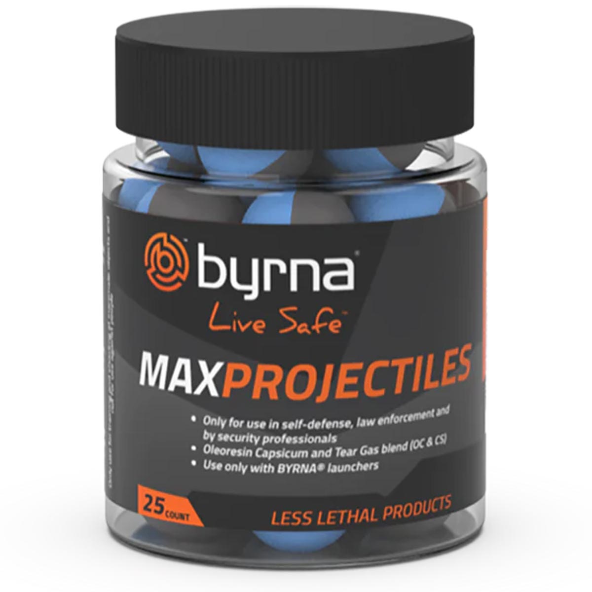 Byrna MAX Pepper .68 Caliber Projectiles 25 Pack