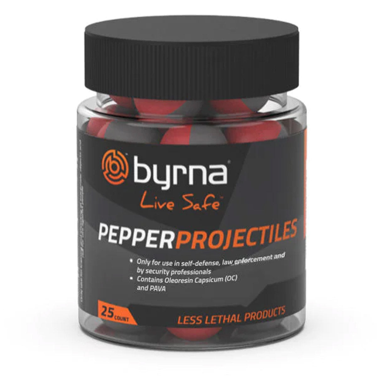 Byrna Pepper .68 Caliber Projectiles 25 Pack