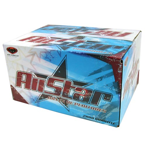 Empire All Star Paintballs 2000 Rounds Orange Shell Orange Fill