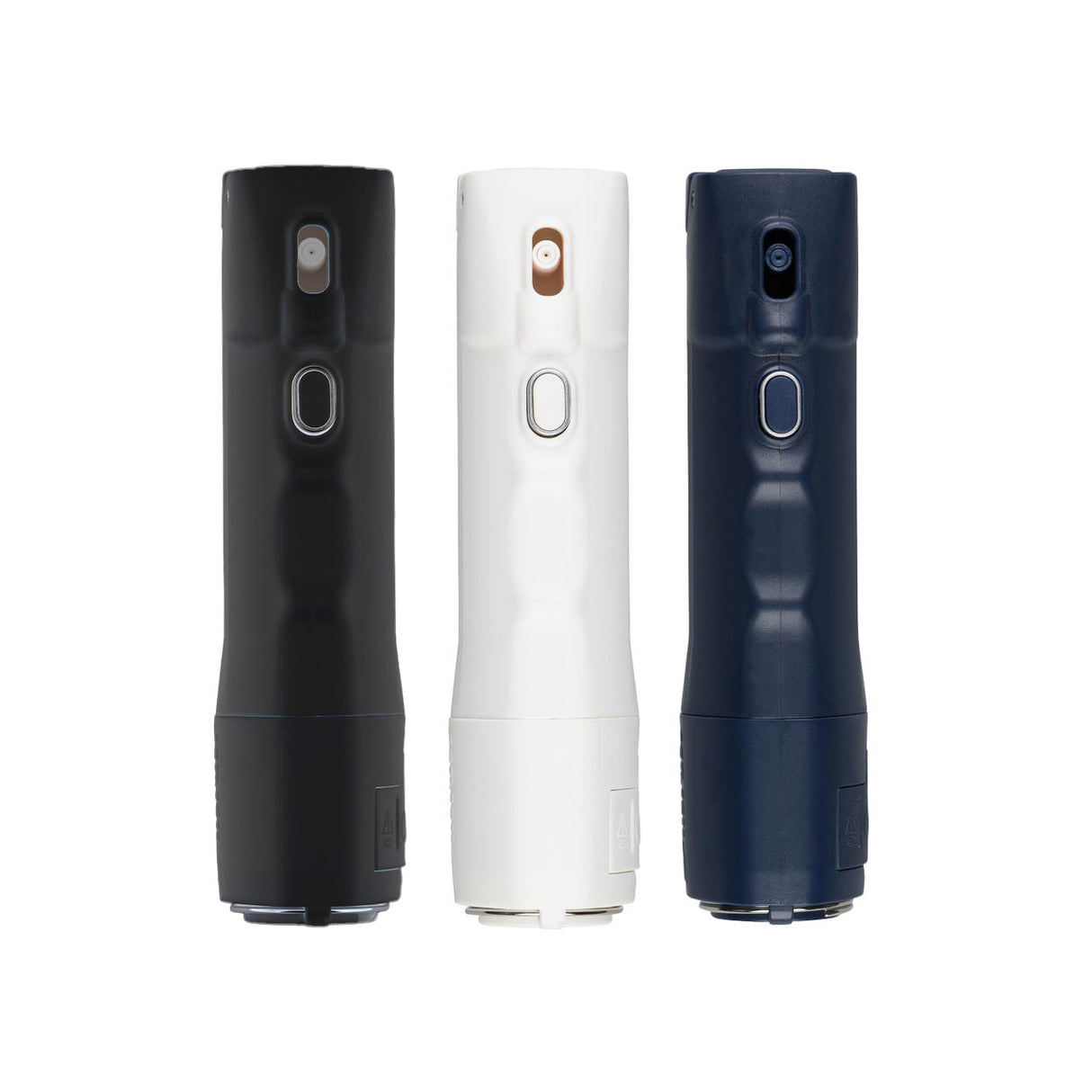 Sabre 2-In-1 Pepper Spray With Personal Alarm black, white and blue