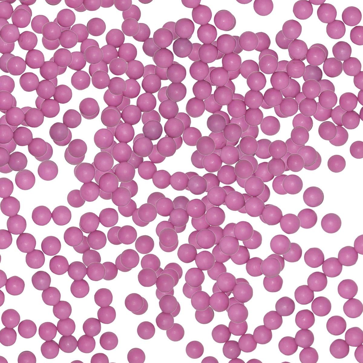 array of Reuseable .50 Caliber Rubber Paintball Zballs 500 Count