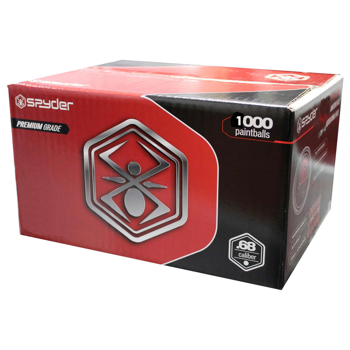 Spyder 1000 Paintballs Metallic Red/Pink Shell Pink Fill