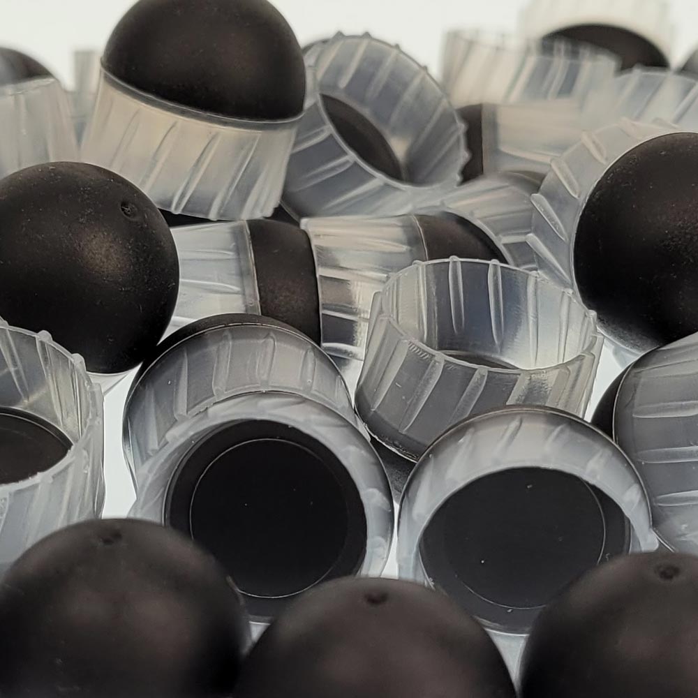 First Strike .50 Caliber FSR Rubber Rounds close up detail